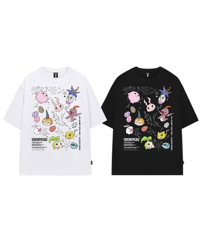 오드스튜디오 ODDSTUDIO 디지몬 어드벤처 InTraining Stage Digimon Overfit Tshirt_Color ver. 2COLOR OO6AURT114_이미지