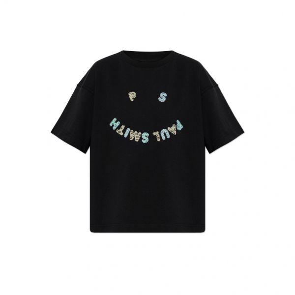 폴스미스 우먼 PS 티셔츠 위드 프린티드 로고 W2R405V VP5574-02