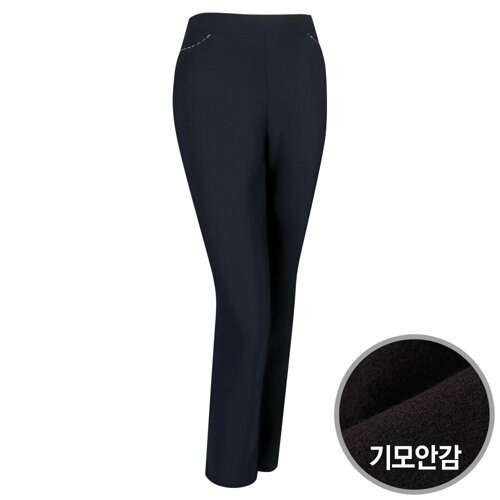 샵앤 중년여성 루디아 국산 기모 스판 밴딩 슬랙스 KMB-WPT-1143-네이비-z
