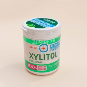 롯데  과자마켓 6000 자일리톨통껌 100g