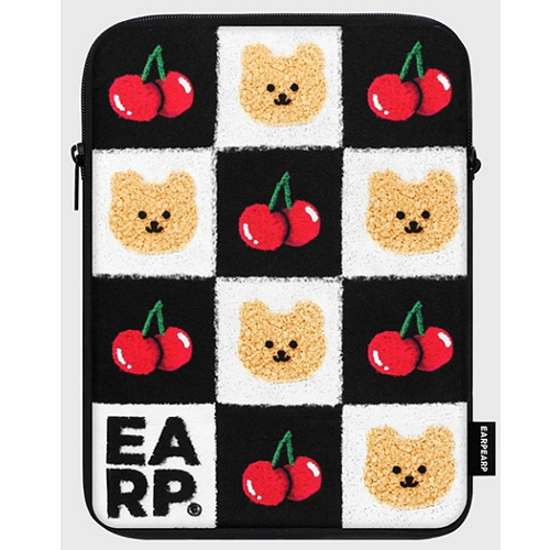 CHECKER BOARD CHERRY COVY-BLACK 아이패드 파우치 11인치