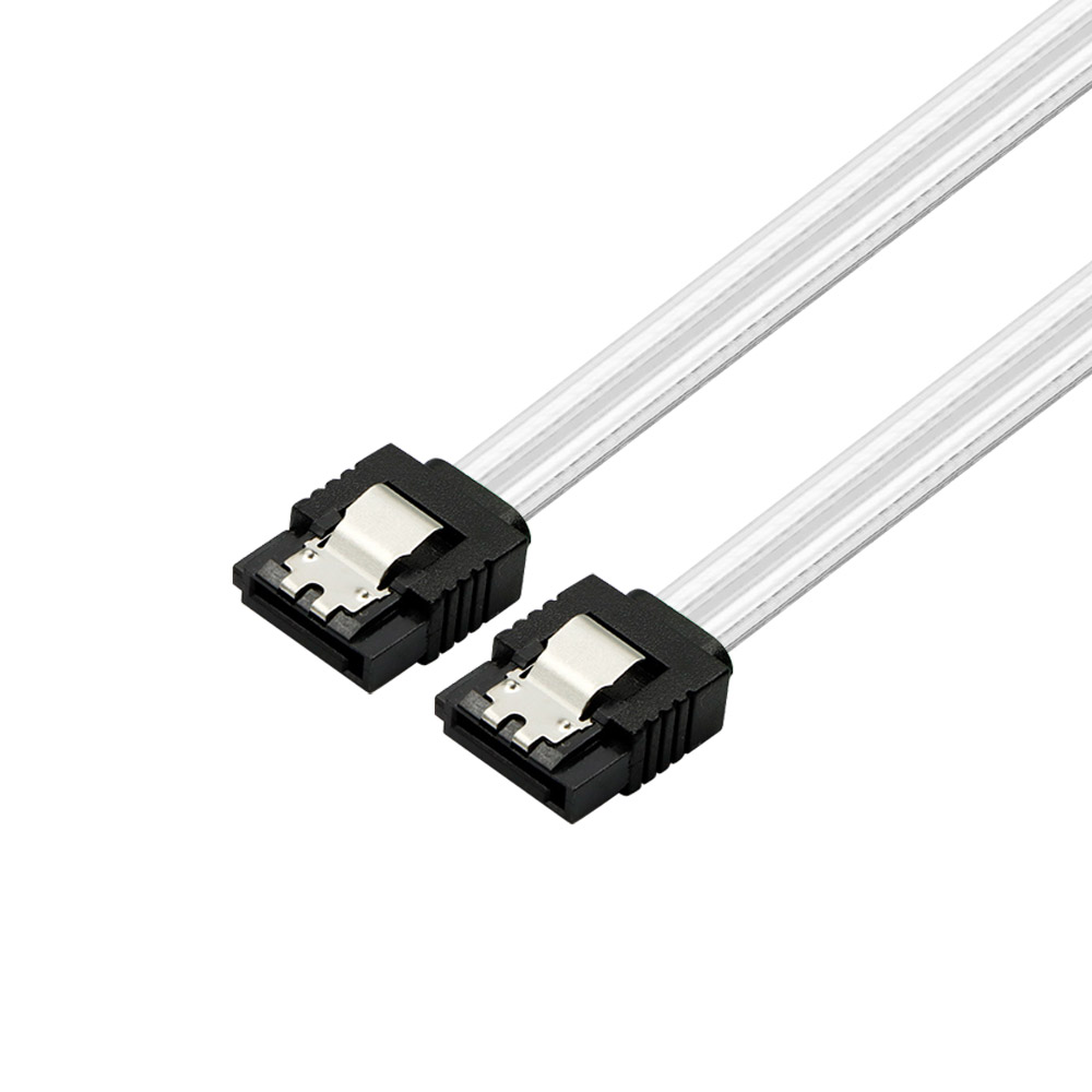 마하링크 SATA3 케이블 투명 화이트 (ML-S3LIW, 0.5m)_이미지