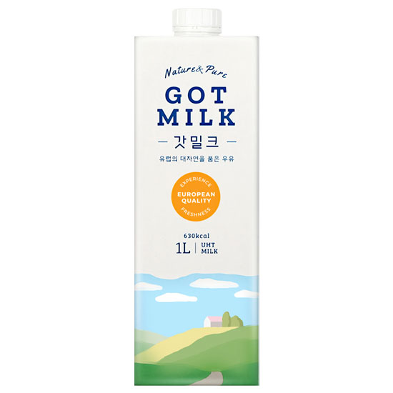 믈레코비타 갓밀크 우유 1L (멸균) (2개)