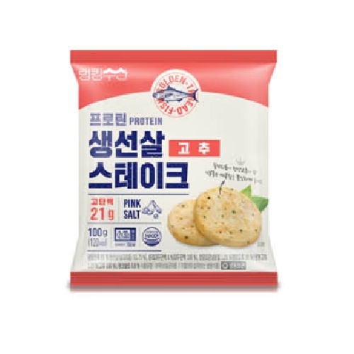 푸드나무 랭킹수산 프로틴 생선살 스테이크 고추 100g (50개)