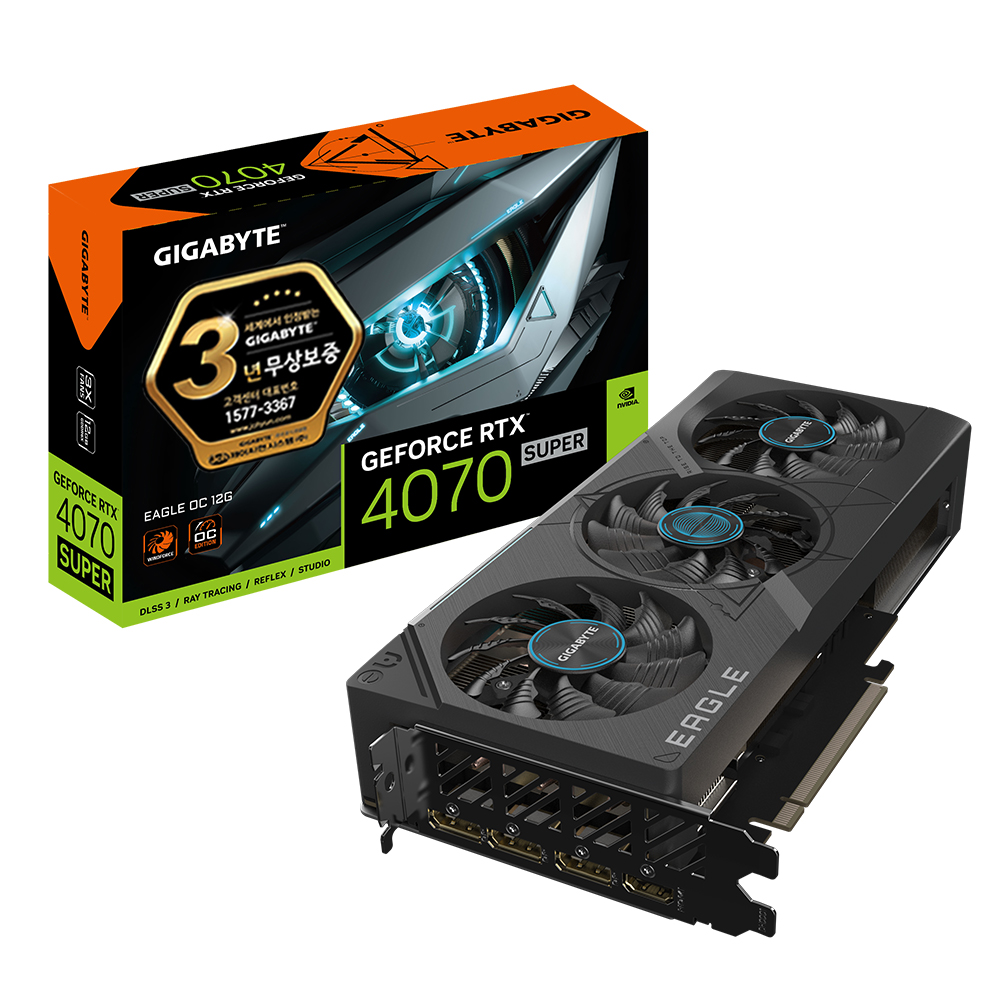 GIGABYTE ������ RTX 4070 SUPER EAGLE OC D6X 12GB ���̾���
