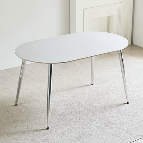 스칸디아 비에타 라운드 크롬 통세라믹 식탁 1400 (의자별도)