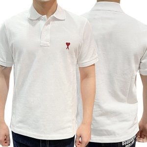 아미 하트 로고 폴로 반팔티 화이트 UPL001 760 100