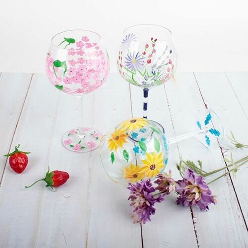 플라워 와인잔 600ml / 칵테일 / 위스키