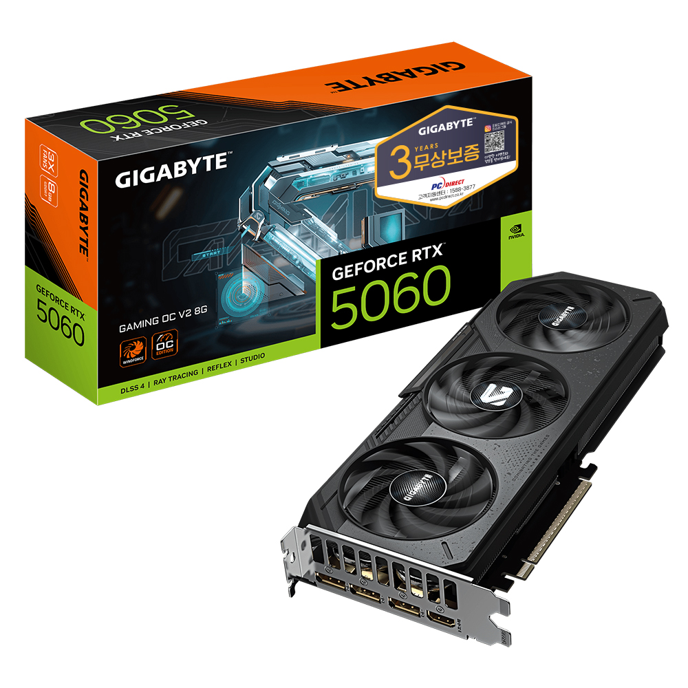 GIGABYTE ������ RTX 5060 GAMING OC V2 D7 8GB �Ǿ���Ʈ