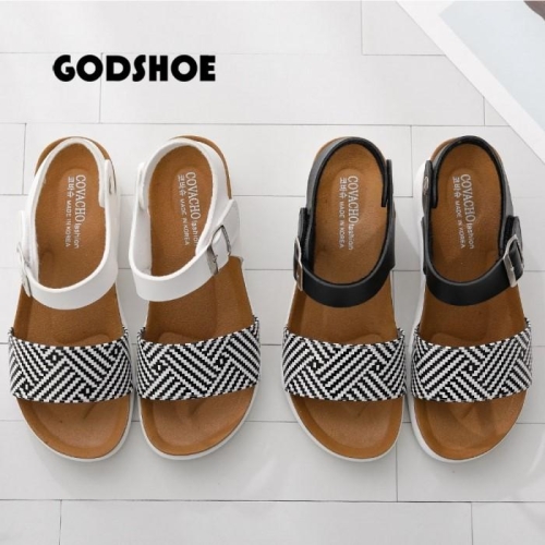  GODSHOE 갓슈 마린룩 통굽샌들 스트랩샌들