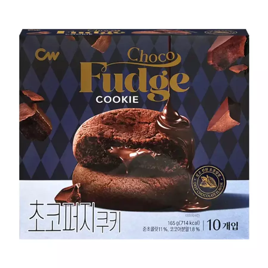 청우식품 초코퍼지쿠키 165g