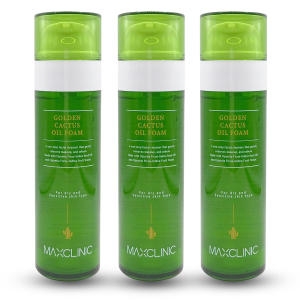 맥스클리닉 골든 선인장 오일 폼 110g (3개)_이미지