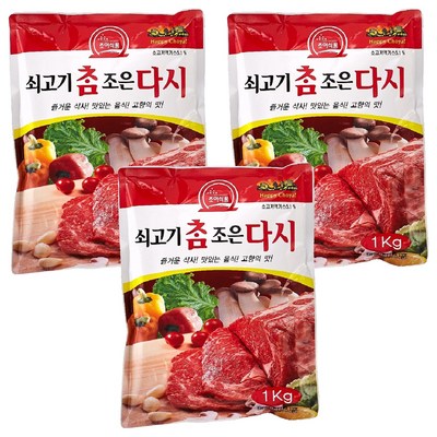 초야식품 쇠고기 참조은 다시 1kg (3개)_이미지