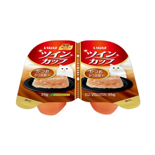 이나바 캣 챠오 트윈컵 참치&닭가슴살 IMC-211 70g (35g x 2p)[1개]