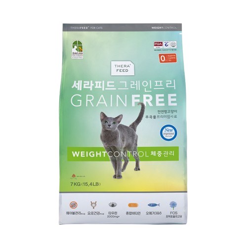대주펫푸드  세라피드 그레인프리 체중관리 2kg (1개)