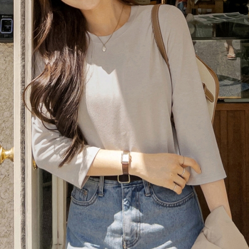  마이더스비 제노 쫀쫀 7부 티셔츠