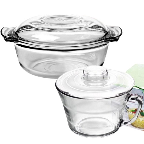 글라스락 렌지쿡 유리찜기 1030ml + 렌지쿡 라면기 705ml_이미지