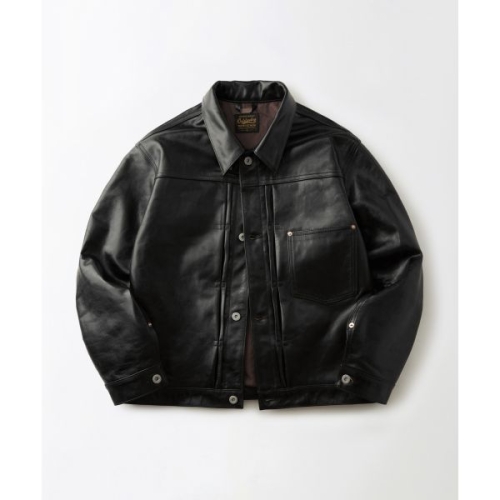아웃스탠딩 OUTSTANDING TEA-CORE COWHIDE W.W. II 1ST JACKET_BLACK OSJK14BK 200446_이미지