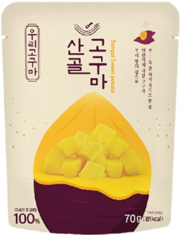 에코맘의산골이유식 에코맘 산골이유식 산골고구마 70g (2개)
