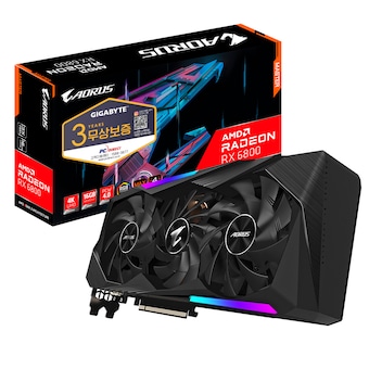 GIGABYTE AORUS 라데온 RX 6800 MASTER D6 16GB 피씨디렉트