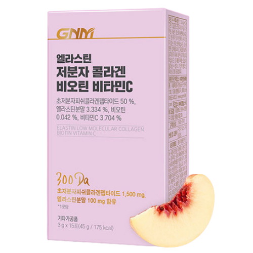 GNM자연의품격 엘라스틴 저분자 콜라겐 비오틴 비타민C 15포 (2개)_이미지