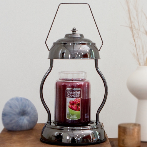 더스윗 블랙니켈 다이얼 스위치 엔틱 캔들워머 + 양키캔들 라지자 + 할로겐전구 2p 블랙체리