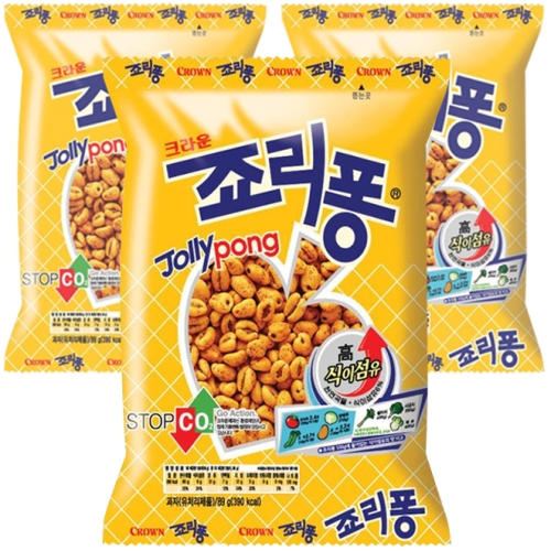 크라운제과 죠리퐁 74g (3개)