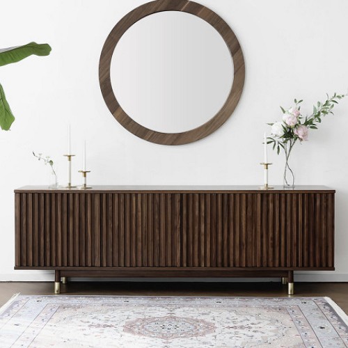 베이직가구 헤리티지월넛 S형 거실장 2000