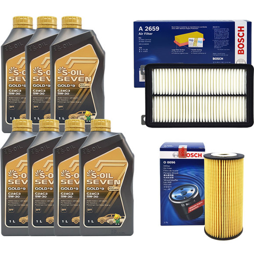 에쓰오일 세븐골드 5W30 + 보쉬필터 올뉴쏘렌토 디젤