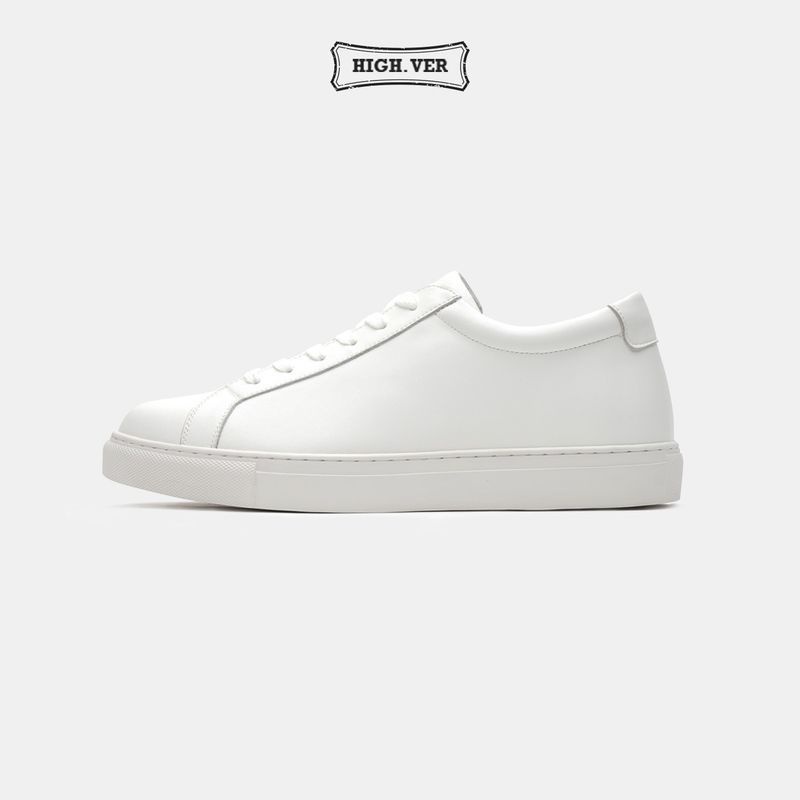 식스핏 1IN WHITE HI 화이트 스니커즈 키높이 버전 3031261