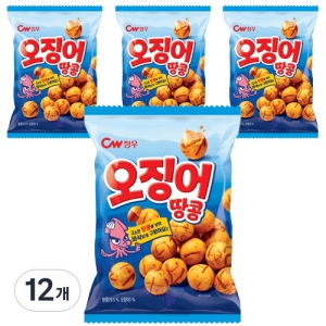 청우 오징어땅콩 90g 12개