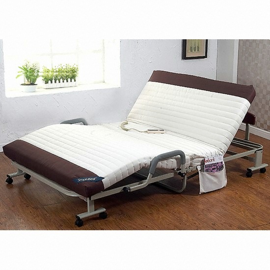 심플베드 투톤칼라 전동 접이식 침대 D+온열매트_이미지