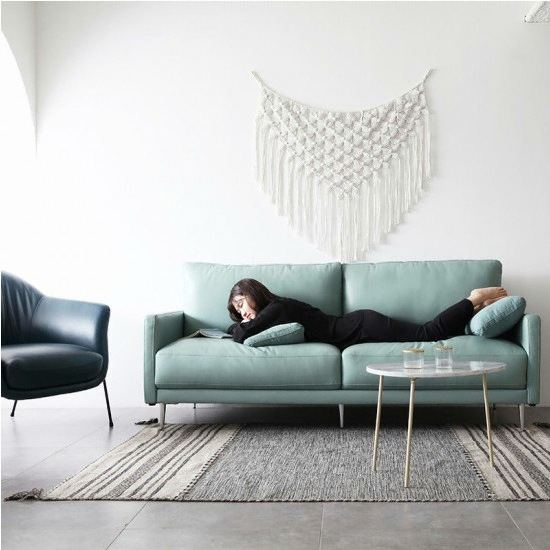 시스디자인 킨 천연가죽 소파 3인용 (스툴별도)_이미지