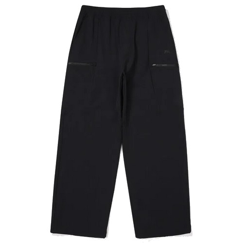 휠라 스트링 우븐 와이드 팬츠 FS2WPF3105X (BLK, 블랙)_이미지
