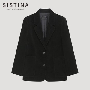 골덴 싱글 투버튼 자켓_AWWJKP31080_BK