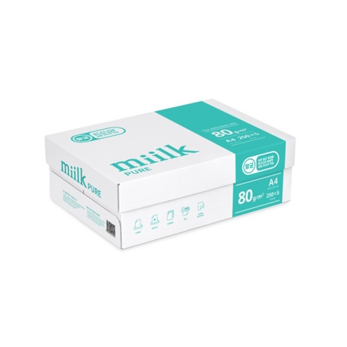 한국제지 밀크 퓨어 복사용지 A4 80g (1,250매)_이미지