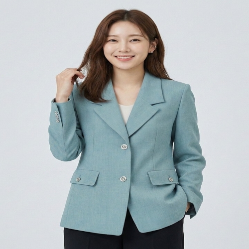 인디에프 조이너스 롤업 카라 자켓-JS23JK2102315A