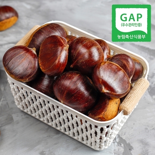 웰굿 GAP인증 산지직송 충남 공주 정안 알밤 2kg 대_이미지