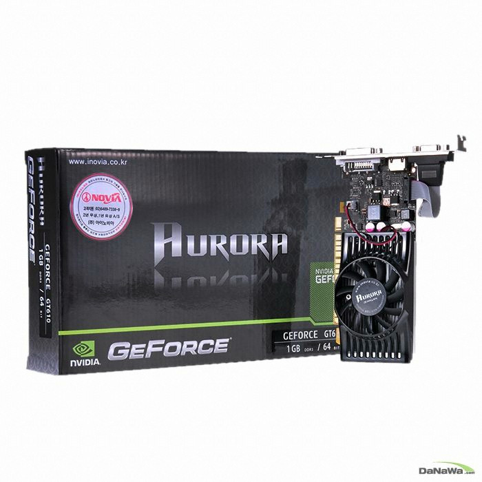 ���̳��� AURORA ������ GT610 ���ζ� D3 1GB LP