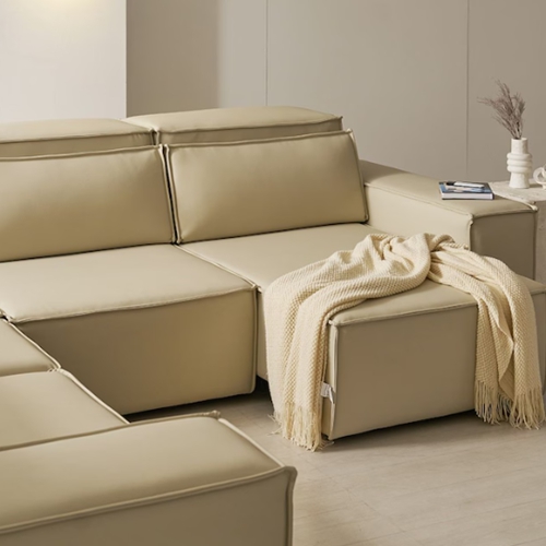 제이픽스 반델 에코레더 2세대 슬라이드 코너형 무빙 가죽 소파 6인용_이미지