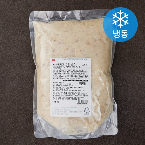 에쓰푸드 베이컨 크림 소스 냉동 2kg 1개
