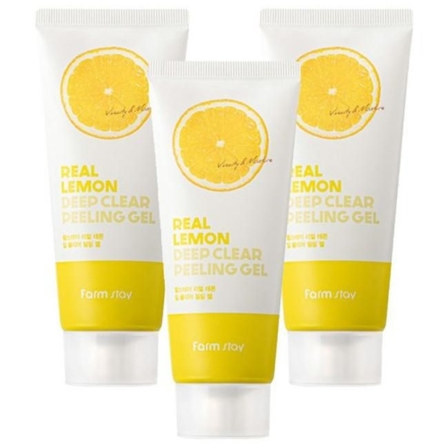 명인화장품 팜스테이 리얼 레몬 딥 클리어 필링젤 100ml (3개)