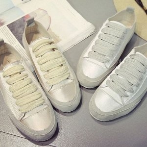 [불명] HW49AF7 우동끈 슬립온 골드리쉬 단화 HH여성 PED828 스니커즈 여자신발 H 본상품선택 H 화이트_225mm_이미지