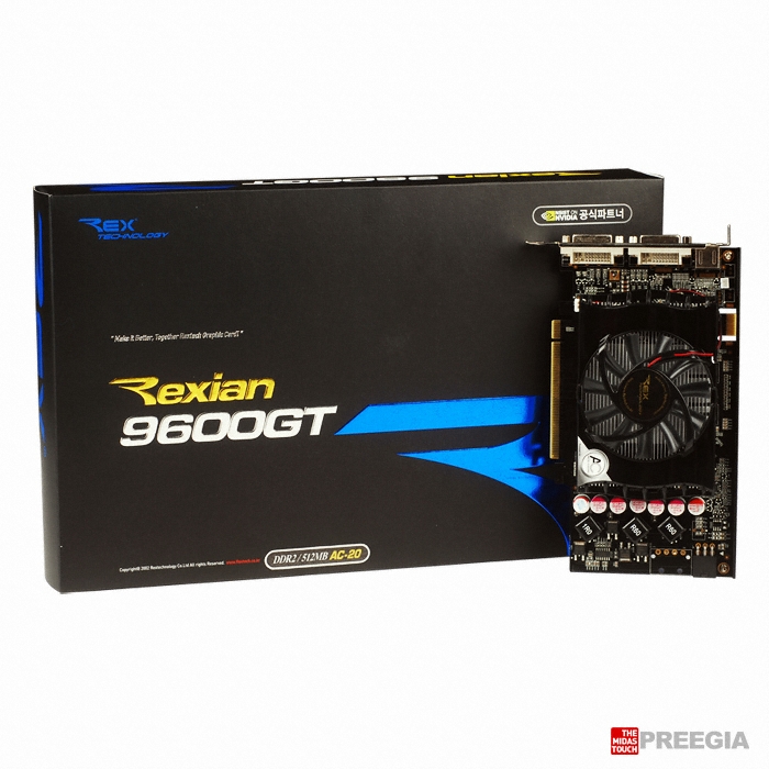Rextech 지포스 9600GT Rexian D2 512MB AC20_이미지