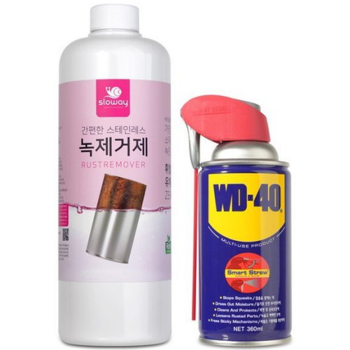 슬로웨이 스테인리스 녹제거제 1L + WD40 360ml (1세트)_이미지