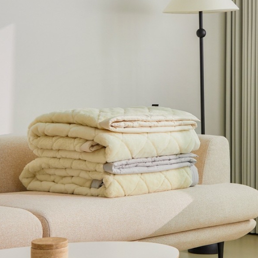 아이르 카르모 호주산100 천연양모 60수 고밀도 양털 누빔패드 (슈퍼싱글 SS)_이미지