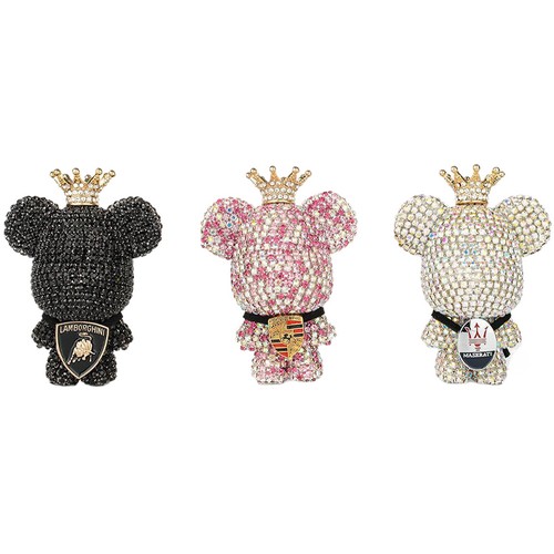 JK플렉스 큐빅베어 차량용 방향제 (1개, 리필 2팩)_이미지