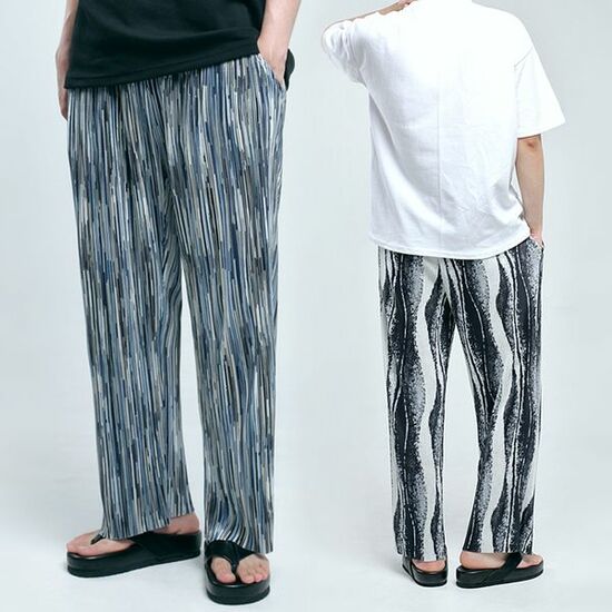 탑보이 베리어스 플리츠 와이드 밴딩팬츠 DV003