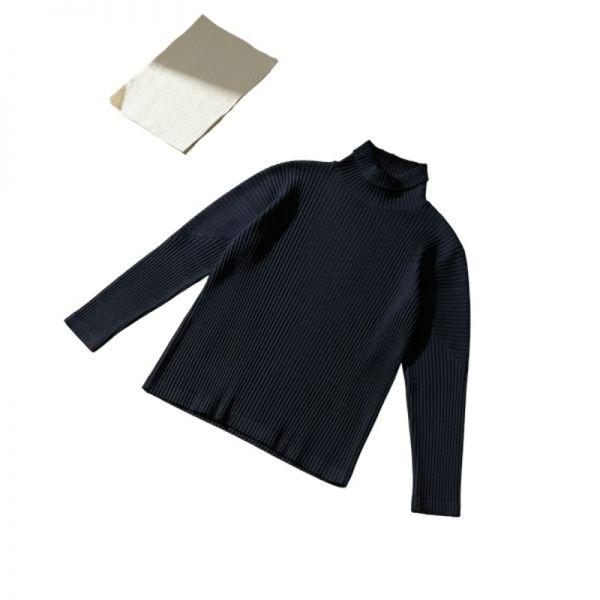 이세이미야케 HOMME PLISSE 옴므 플리세 베이직 하이넥 롱슬리브 티셔츠 HP66JK522-75