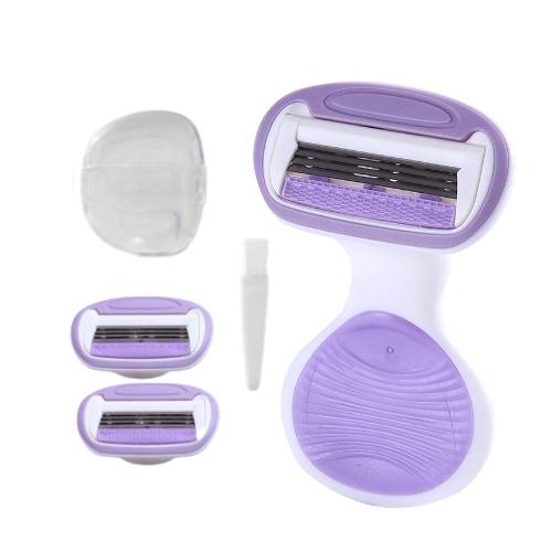 제이로 다리 겨드랑이 제모 면도기 보라 (면도기4개+날8개)_이미지